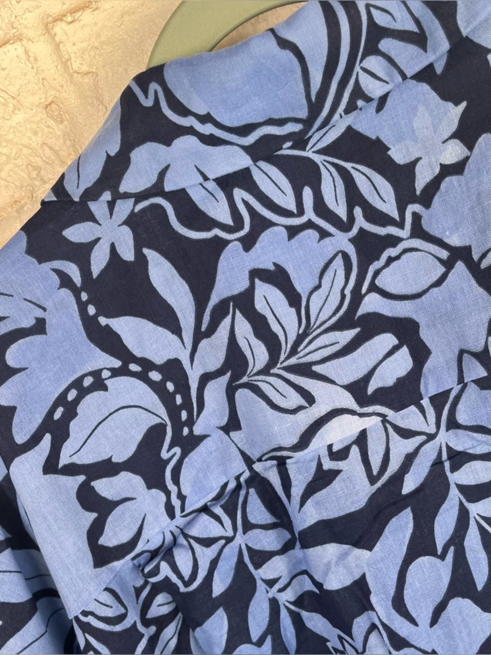 Torrid Belle Isle Popover Dolman Dress Size 3X New With Tags Cotton Blue Floral - Picture 9 of 9